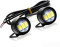2 PCS Motorcycle LED Eagle Eye Lights, Ultra-Bright Motorcycle Auxiliary Spotlight, 12V Waterproof Daytime Running Lights, Universal for Most Motorcycles (Blue)