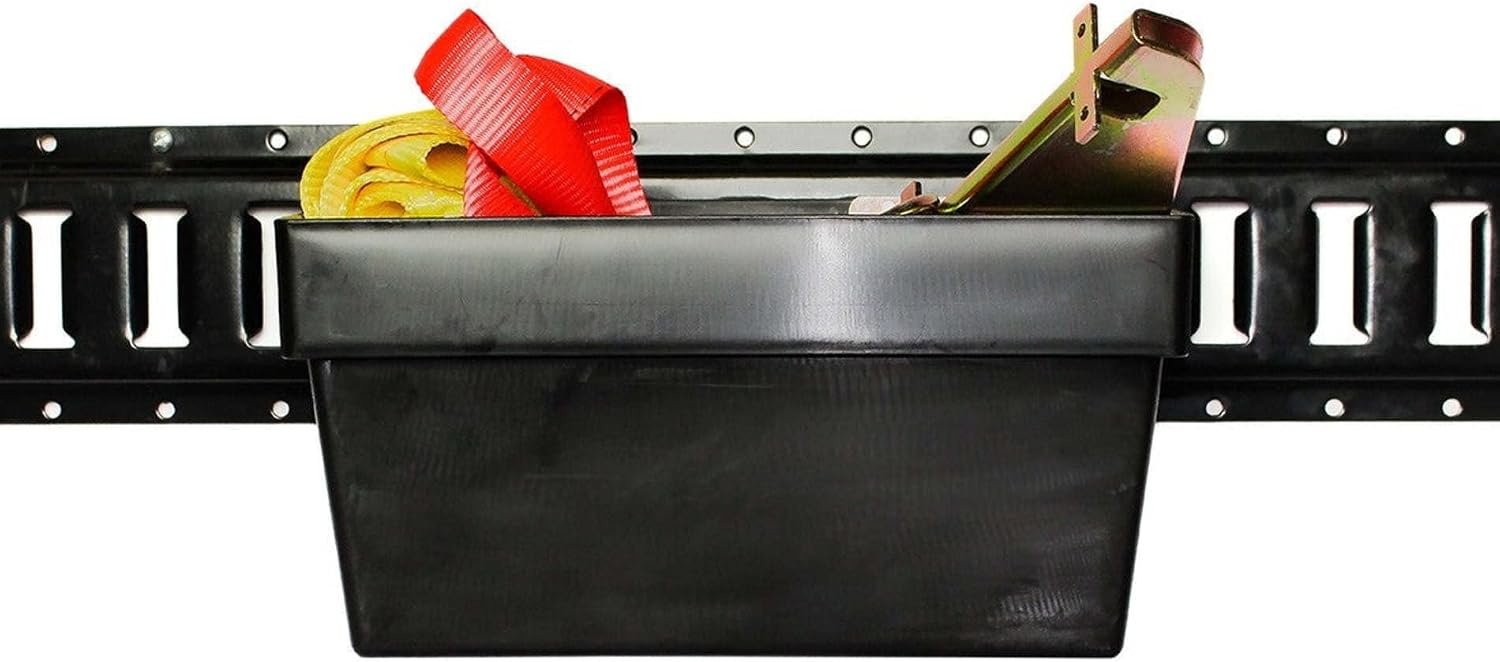 DC Cargo Mall Large E Track Storage Bin – Heavy-Duty E Track Basket Organizer – Compact E Track Accessories for Enclosed Trailers