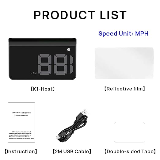 Heads up Display for Cars, Car HUD, Head up Display for Car, Digital GPS HUD - Image 6