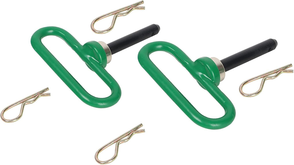 Lawn Mower Magnetic Hitch pin with Clip Ultra Strong Neodymium Magnet Trailer Gate Pin for Simple One Handed Hook On & Off -2pack