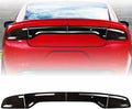 Taillight Protector Covers Compatible with Dodge Charger 2015-2024, ABS Smoked Black Tail Light Lamp Covers Protective Bezels, Custom-Fit Rear Taillight Shell Accessories (4PCS)