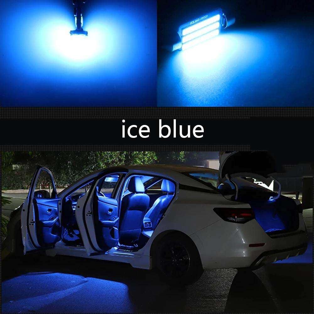 12Pcs LED Interior Map Dome Trunk Glove Box Vanity Mirror Light Kit, for Mondeo MK4 MK IV Car Accessories