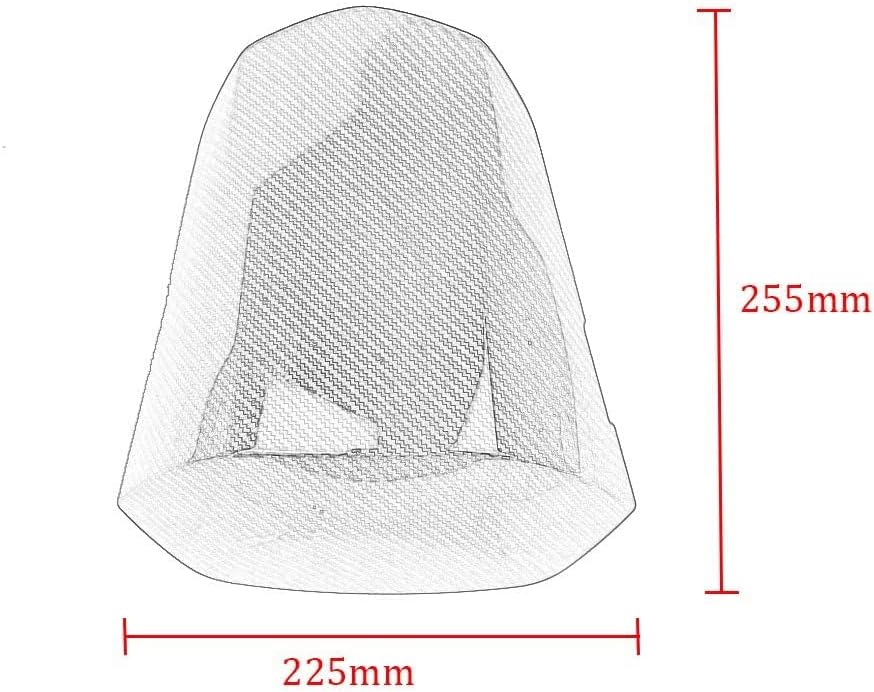 Motorcycle Accessories Rear Seat Cover Hump Cowl Tail Section Passenger Pillion Fairing Kit Compatible with 2017-2026 GSX-R1000 GSXR1000 GSXR GSX-R 1000 K17 (Carbon Fiber Look)