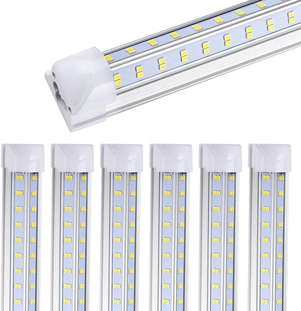 4FT LED Shop Light, 25 Pack, 60W 6000K 9500LM Clear White, Linkable Integrated