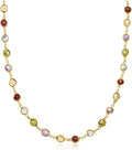 ross-simons 10.30 ct. t.w. bezel-set multi-gemstone necklace in, main product view