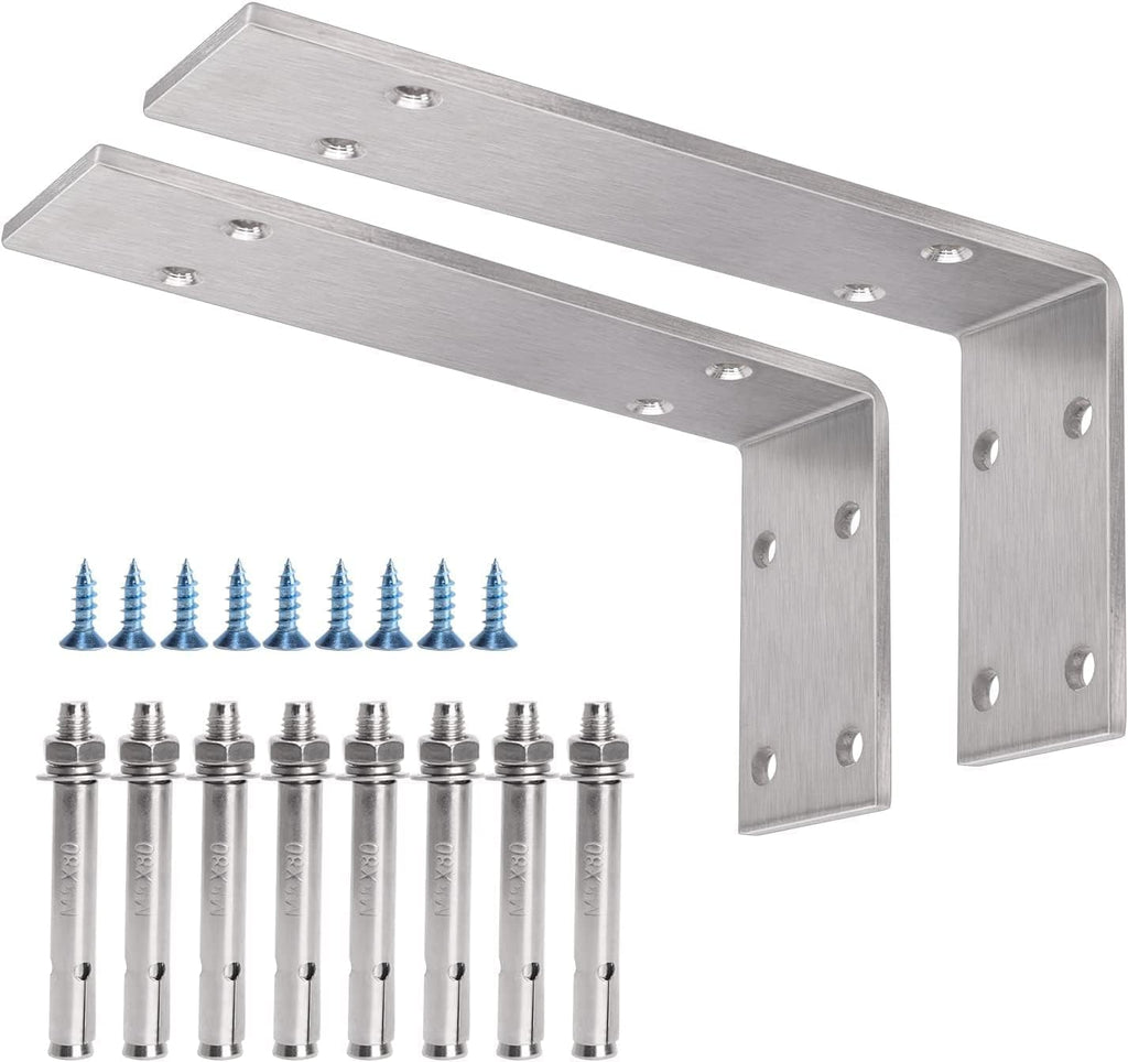 yumore countertop support bracket, heavy duty 5mm l shown in use