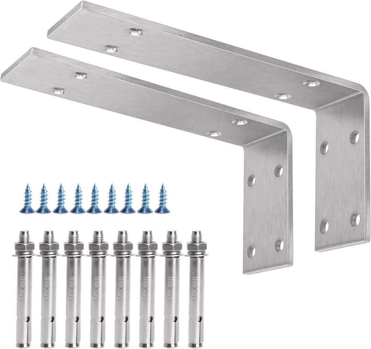 yumore countertop support bracket, heavy duty 5mm l shown in use