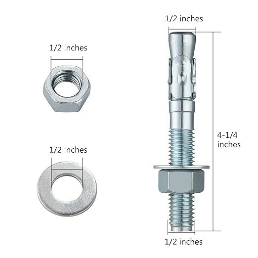 1/2x4-1/4 30Pcs Inch Standard Fasteners - Image 2