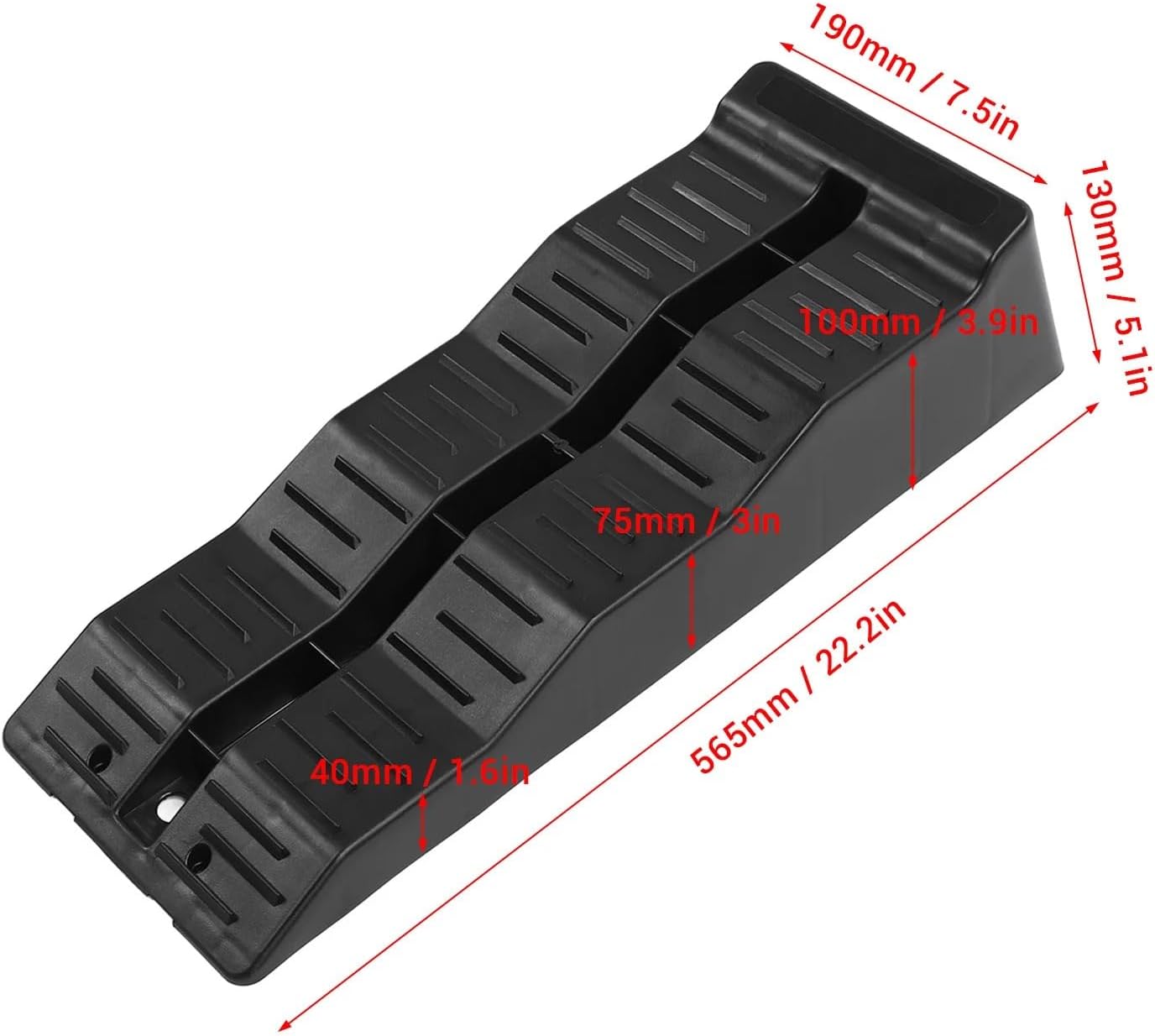 Ramps 11000LBS Load Capacity RV Leveler Wheel Chock for Travel Trailer Campers Truck RV Leveler RV Leveling Blocks