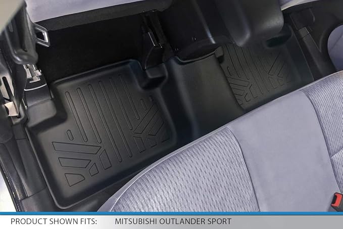 SMARTLINER Custom Fit Floor Mats 2 Row Liner Set Compatible - Image 4