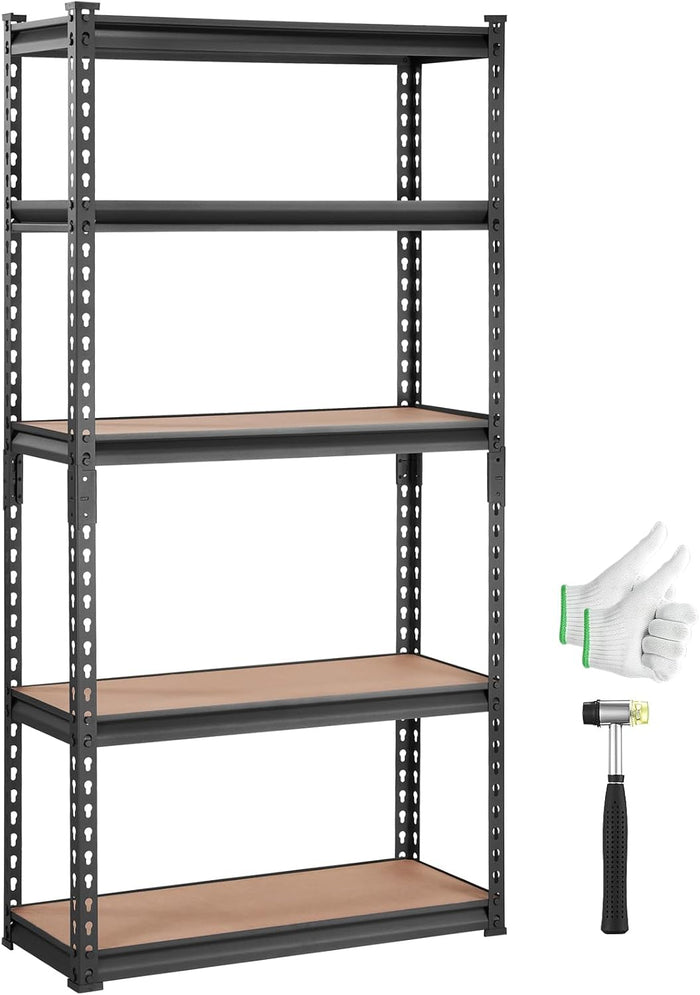 VEVOR Storage Shelving Unit, 5-Tier Adjustable, 2000 lbs Capacity, Heavy Duty