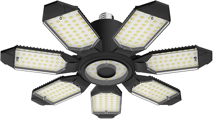 TANBABY 2 Pack LED Garage Lights, 150W Deformable Best Ceiling Shop Lights - Image 4