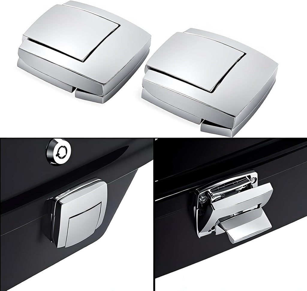 Chrome Tour Pack Pak Latches Fits for Harley Touring Street Electra Road Glide Ultra Classic FLHTCU FLHTC Limited FLHTK Anniversary FLHTCUSE8