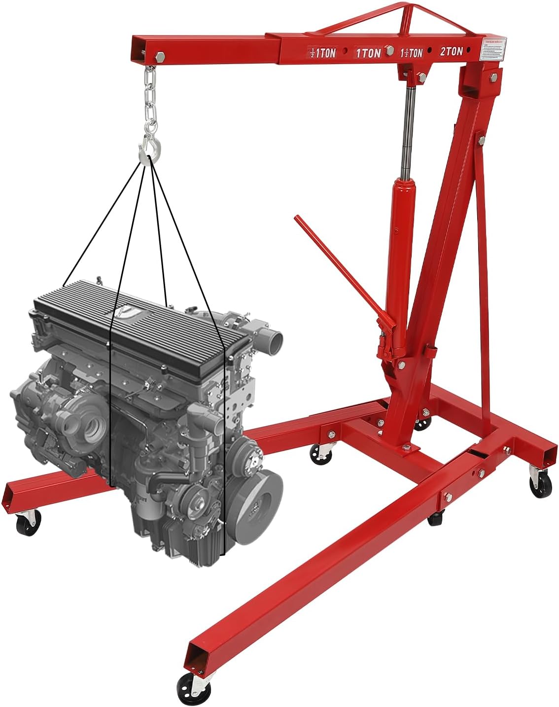 Folding Engine Crane 2 Ton Folding Engine Hoist 4400lbs Crane Hoist Lift