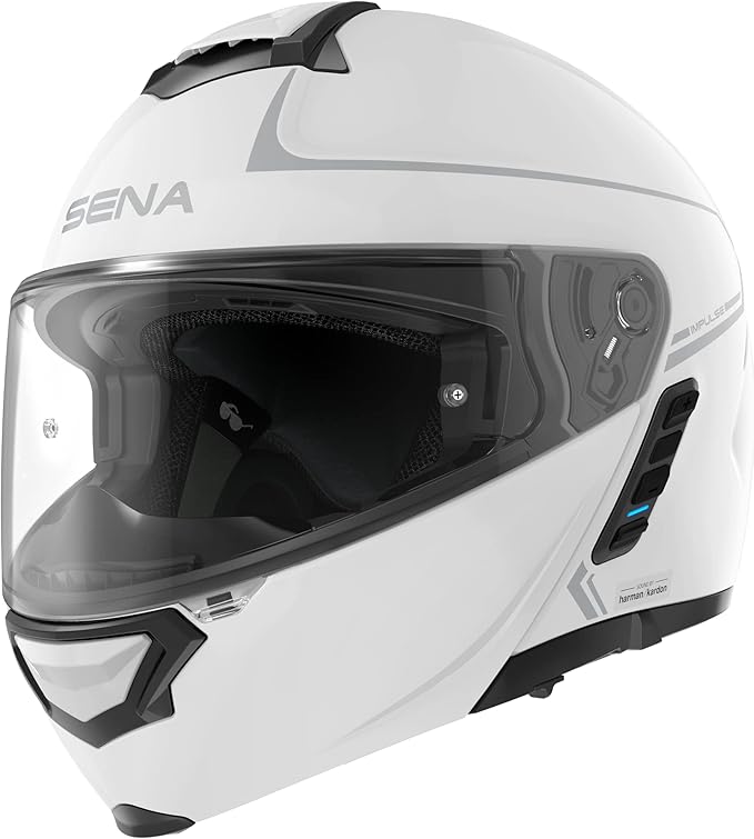 Sena Impulse DOT Flip Up Modular Bluetooth Helmet w/Sound by Harman Kardon Dual by Sena