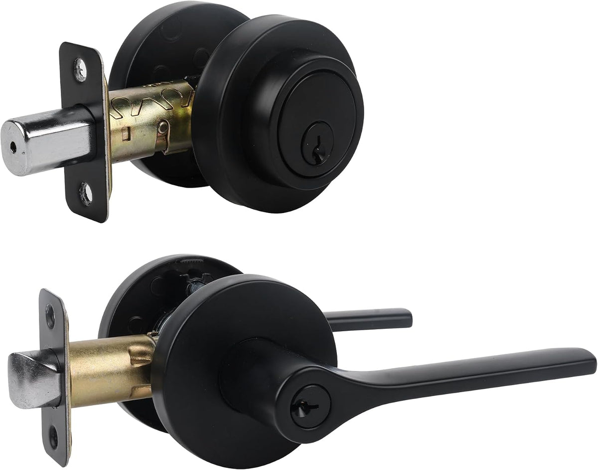 entry door locksets with deadbolt, exterior door knob, main product view