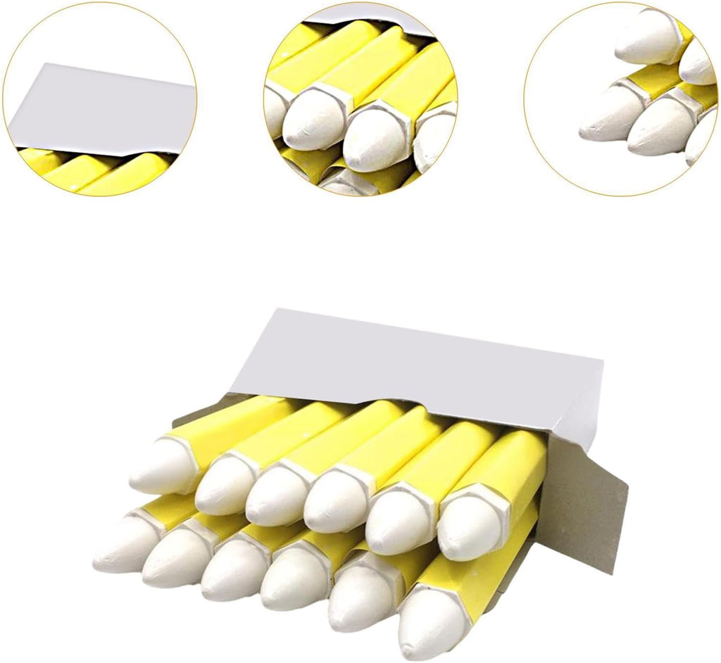 12 Pieces White Tire Marker Professional Portable Paint Pen for Car Tires