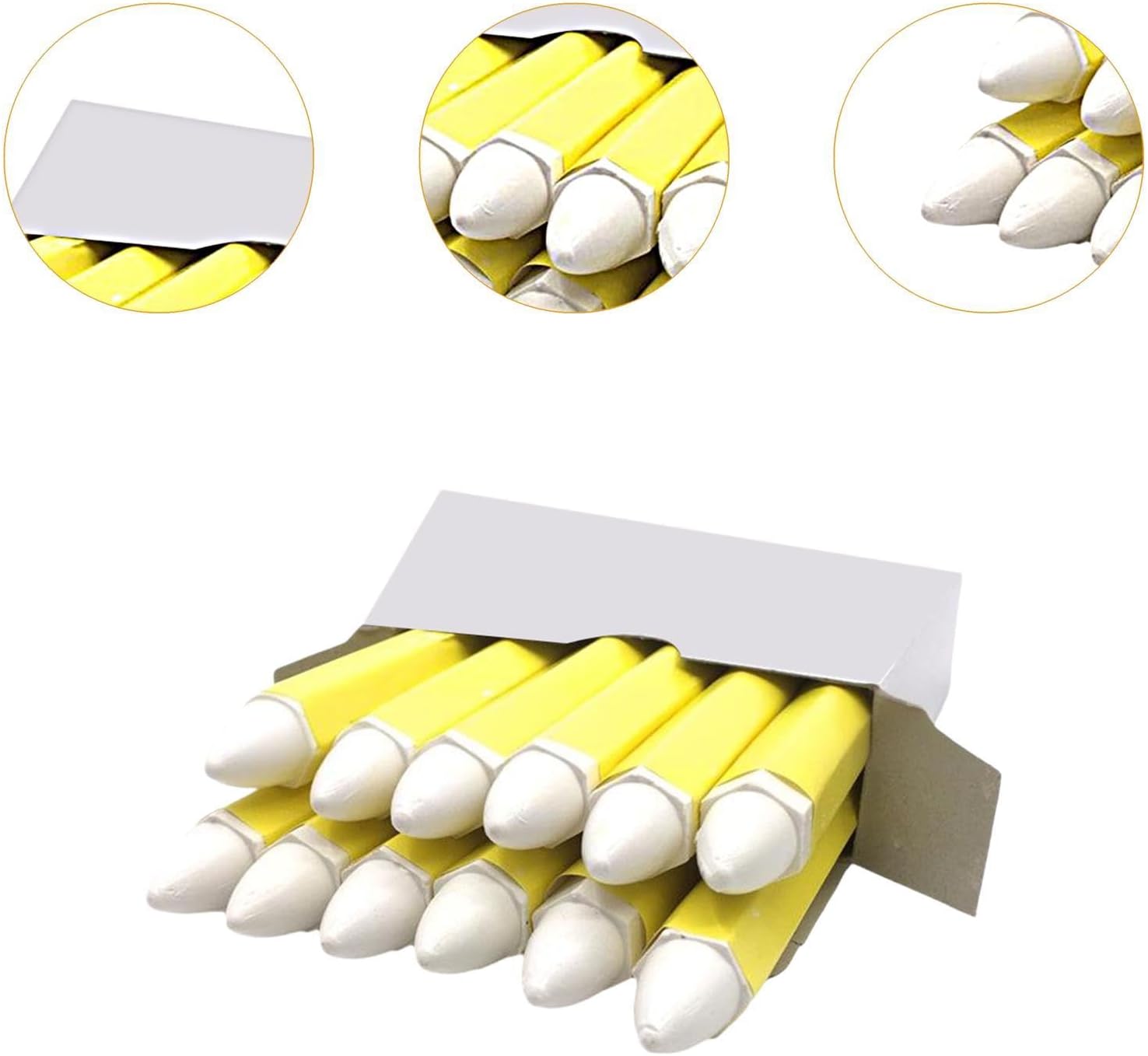 12 Pieces White Tire Marker Professional Portable Paint Pen for Car Tires