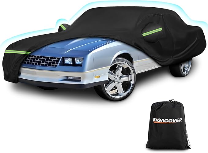 Waterproof Car Covers for Chevy Monte Carlo 1970-1988, 420D Oxford Cloth Sun by BIGACOVER
