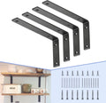 clt black shelf bracket, 12” x 5” quarter, main product view