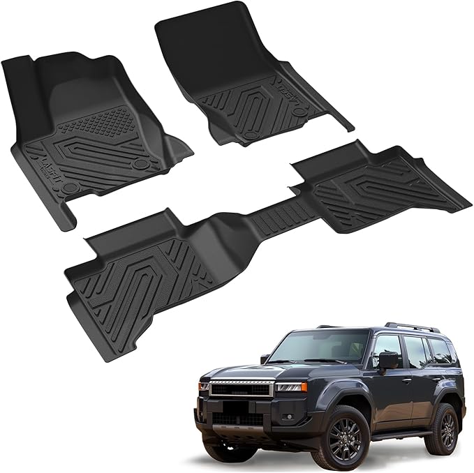 LASFIT Floor Mats Custom Fit for Toyota Land Cruiser 2024 2025, All-Weather by LASFIT