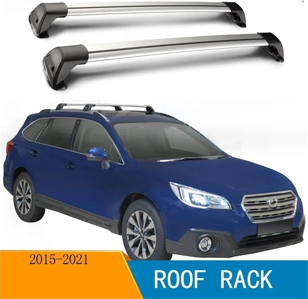 Compatible with Subaru Outback (BS) 2015-2021 Car Bald Section Mute Cross Bar Load Aluminum Alloy Roof Box(B)