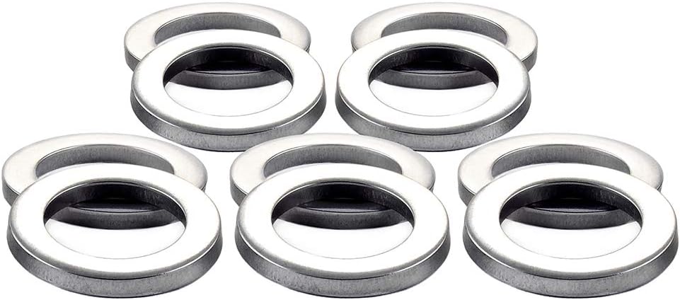 MCGARD 78711 Stainless Steel Standard Mag Washers - Set of 10,Silver
