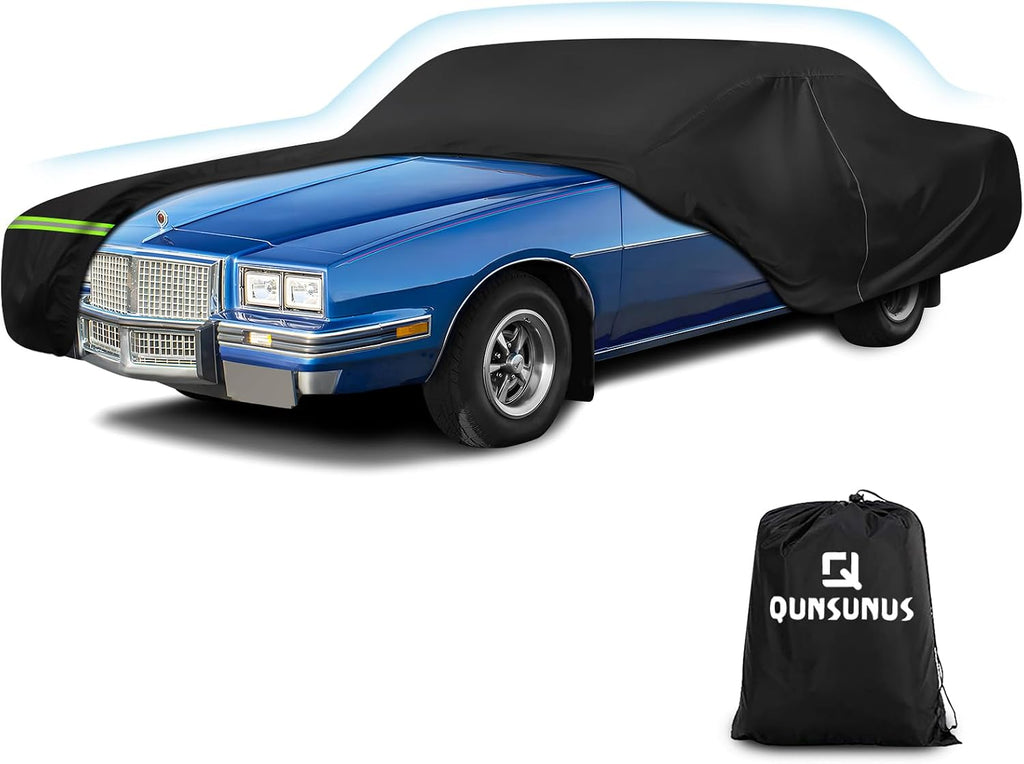 QUNSUNUS Waterproof Car Cover for Pontiac Grand Prix 1978-1996, Outdoor Car