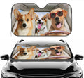 Custom Pet Windshield Sunshade with Photo, Funny Dog Cat Driving Car Front Windshield Sun Shade UV Rays and Keeps Your Vehicle Cool Foldable Auto Sunshade for Car Truck SUV Auto