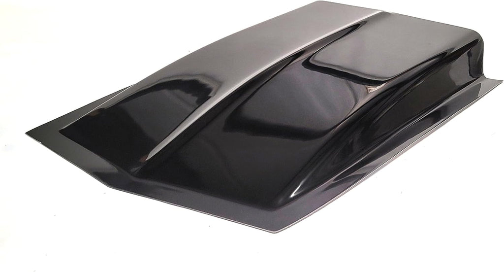 Cowl Induction Hood Scoop - 38" L x 4 ½" H x 24½" W SC-1145 - Fiberglass - Black - Unlimited Products