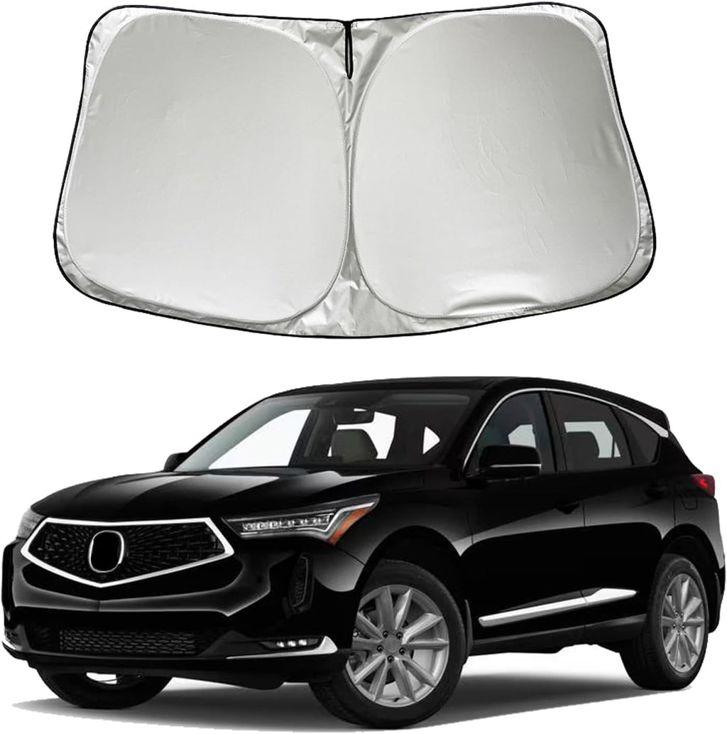 Car Windshield Sun Shade Sunshade Compatible with Acura RDX Tech A-Spec Advance SUV 2027 2026 2025 2024 2023-2019 Accessories, Foldable Car Front Window Sun Shield Visor