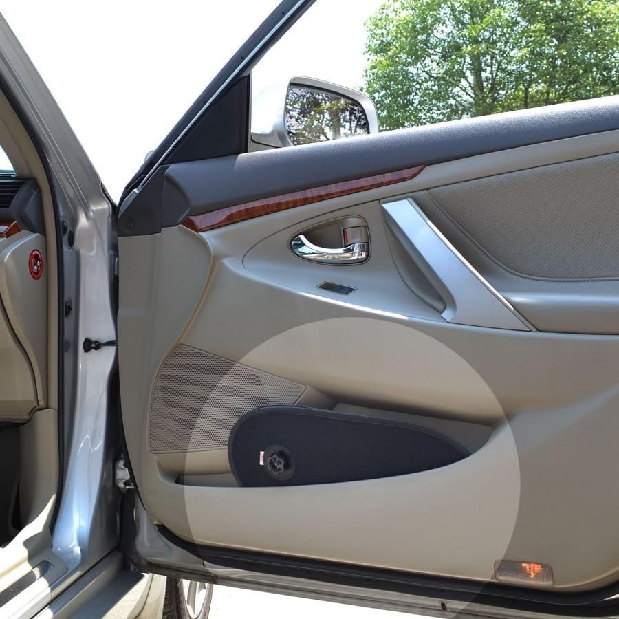 Car Side Window Sunshade, Rotatable Adjustable Sun Blocker with Suction Cups, Anti-Glare UV Protection Mesh Sun Visor, Universal for Cars, SUVs and Trucks Black
