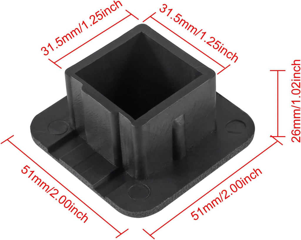 2 Pcs 1 1/4 Inch Trailer Hitch Tube Cover Plug Cap Universal Rubber Insert for 1.25'' Receivers Class 1 2 I II Ford Toyota GMC Subaru Jeep Dodge Nissan Audi BMW Porsche Polaris ATV UTV