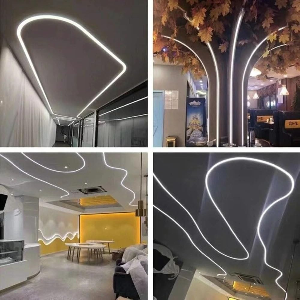 Neon Rope Tube, WS2812B WS2811 SK6812 WS2815 LED Neon Rope Tube Silica Gel Flexible Strip Light Soft Lamp Tube IP67 Waterproof for Decoration (Color : T0513, Size : 3m)