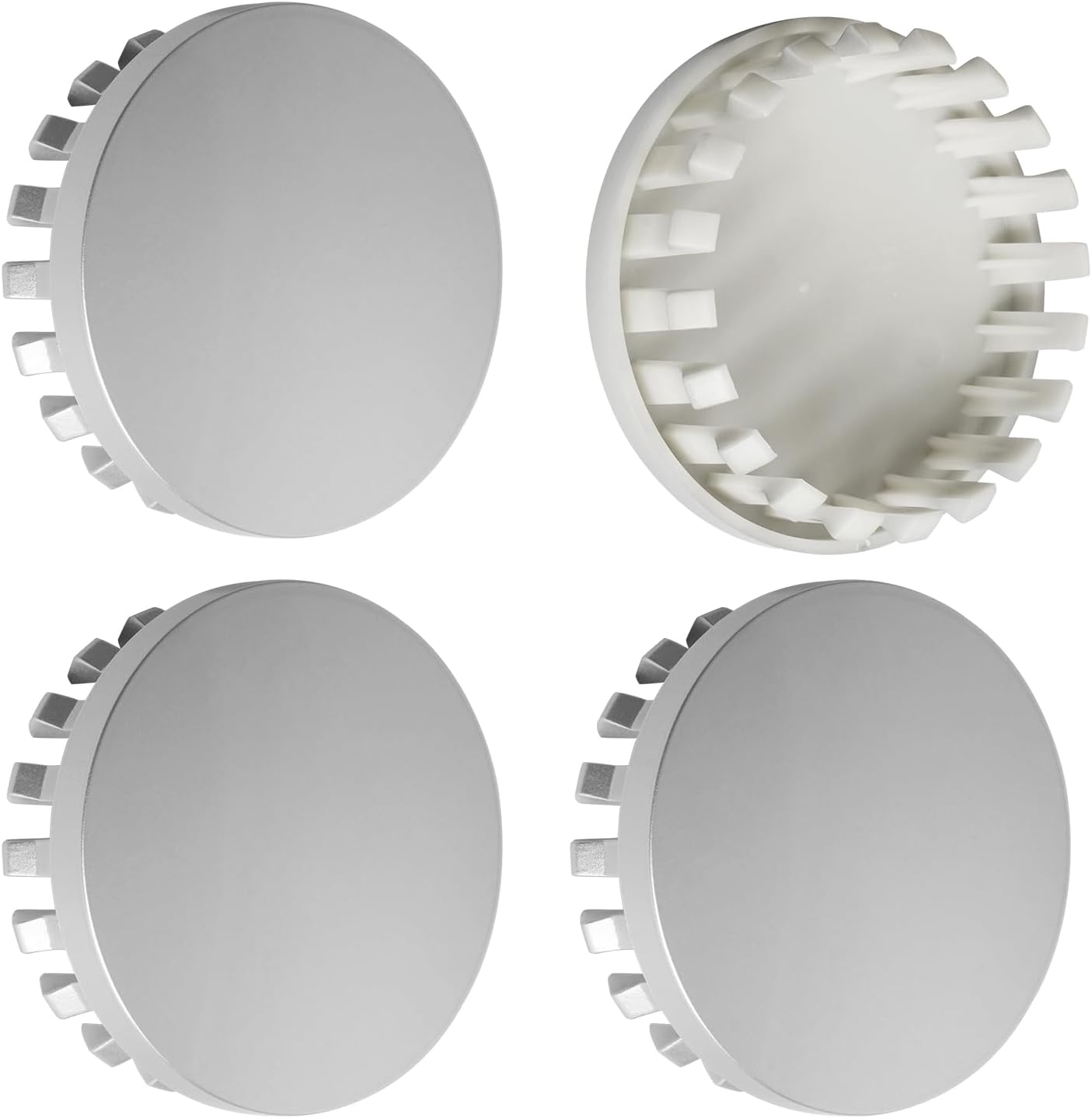 3.25Inch 83MM Wheel Center Caps for Chevrolet Chevy GMC Colorado Tahoe Suburban Silverado Sierra 1500 Rim Hub Caps, Pack of 4 (Silver, Outer 83MM, Inner 73MM, Easy DIY Installation)