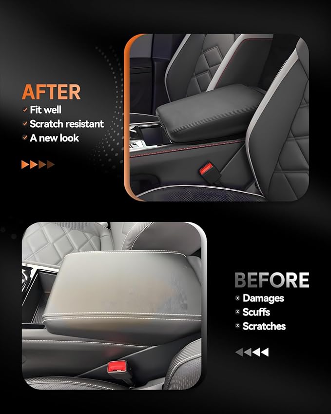 CDEFG for Volkswagen Atlas 2024 2025 Center Console Cover Armrest Box Cover for - Image 3