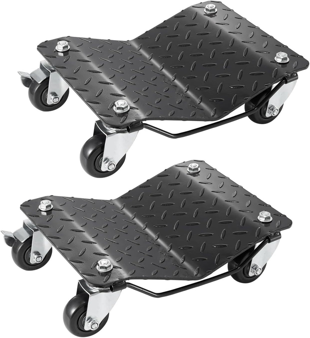 Cart Moving Cars Trolley Dollies 2/4Pcs 1500 Lbs Weight Capacity Vehicle Skates Moving Tire with 4 Casters Auto Repair Mover Trailer Mover