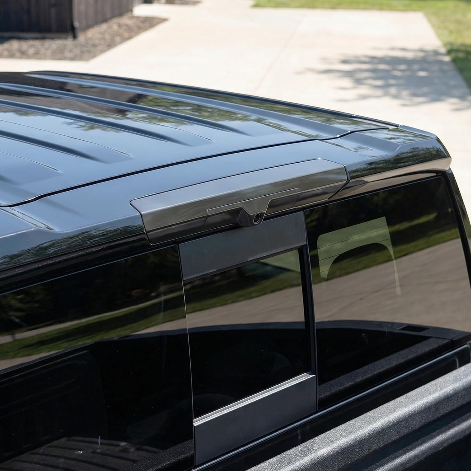 Smoked Third 3rd Brake Light Cover Guards Fit for Chevrolet Silverado 2019-2025, High Mount Stop Lamp Cover Trim