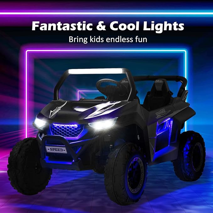 Costzon 2-Seater Ride on Car for Kids, 12V Kids' Electric Vehicles w/Remote - Image 2