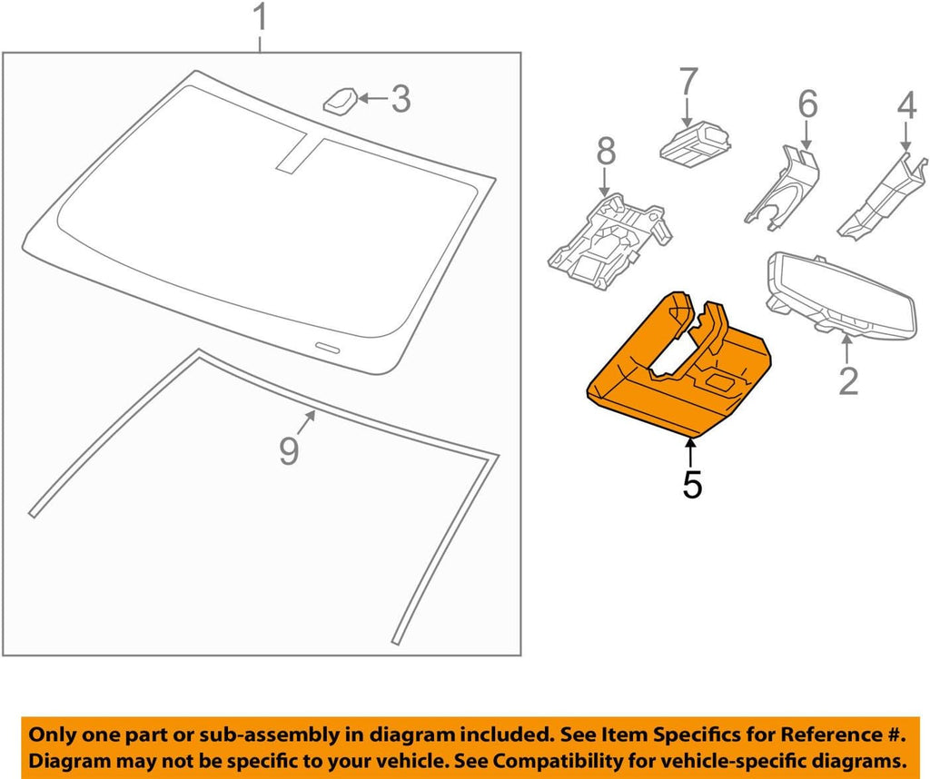 GM 23316899 COVER-W/S M/FUNC SEN MT BRKTBLACK
