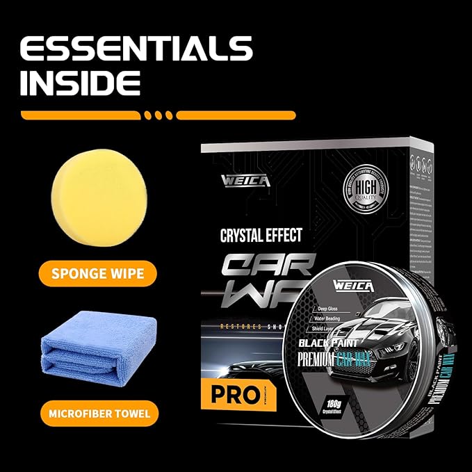 Car Wax for Dark Color Cars | Black, Midnight Blue | Liquid Depth & Sun Swirl - Image 6