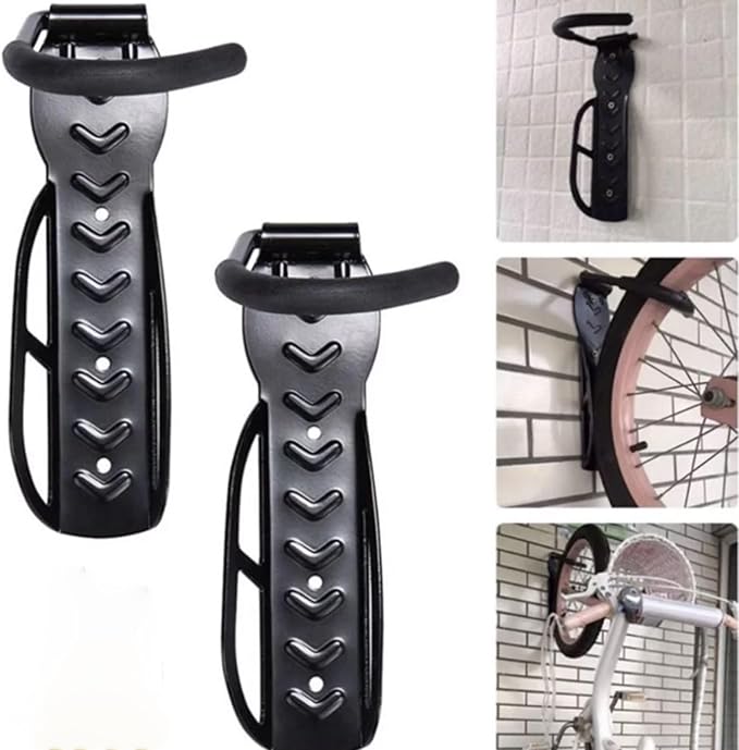 JEUIHAU 6 Pack Bike Rack Garage Wall Mount, Vertical Bike Hooks, Heavy Duty - Image 6