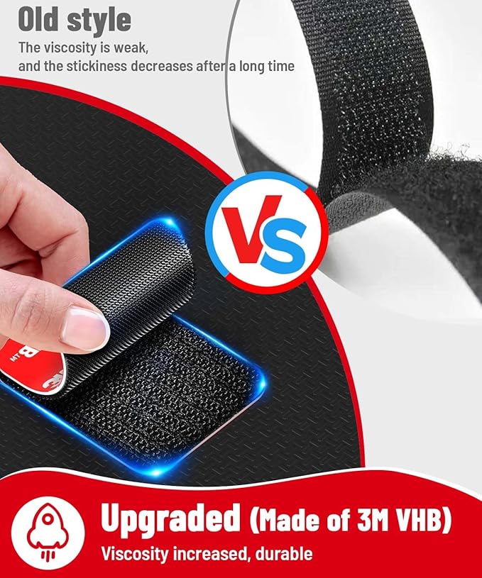 Hook and Loop Strips with Super Adhesive Heavy Duty, Made of 3M, Heat Resistant - Image 5