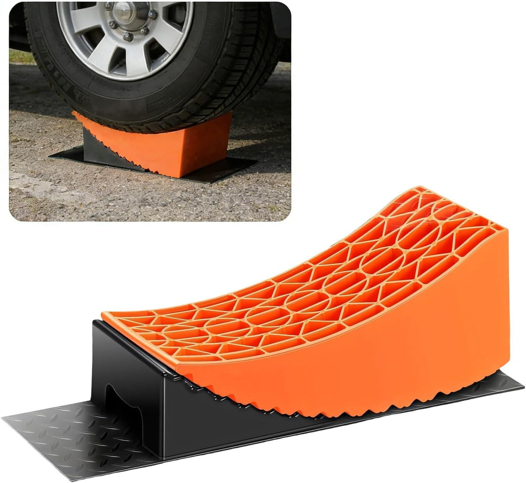Vehicle Leveling Blocks ABS Wheel Chocks for Stabilization and Anti Slip on Uneven Grounds ABS Leveling Blocks