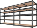 REIBII 2000LBS Garage Shelving Heavy Duty 72''H Storage Shelves 5 Tier Heavy