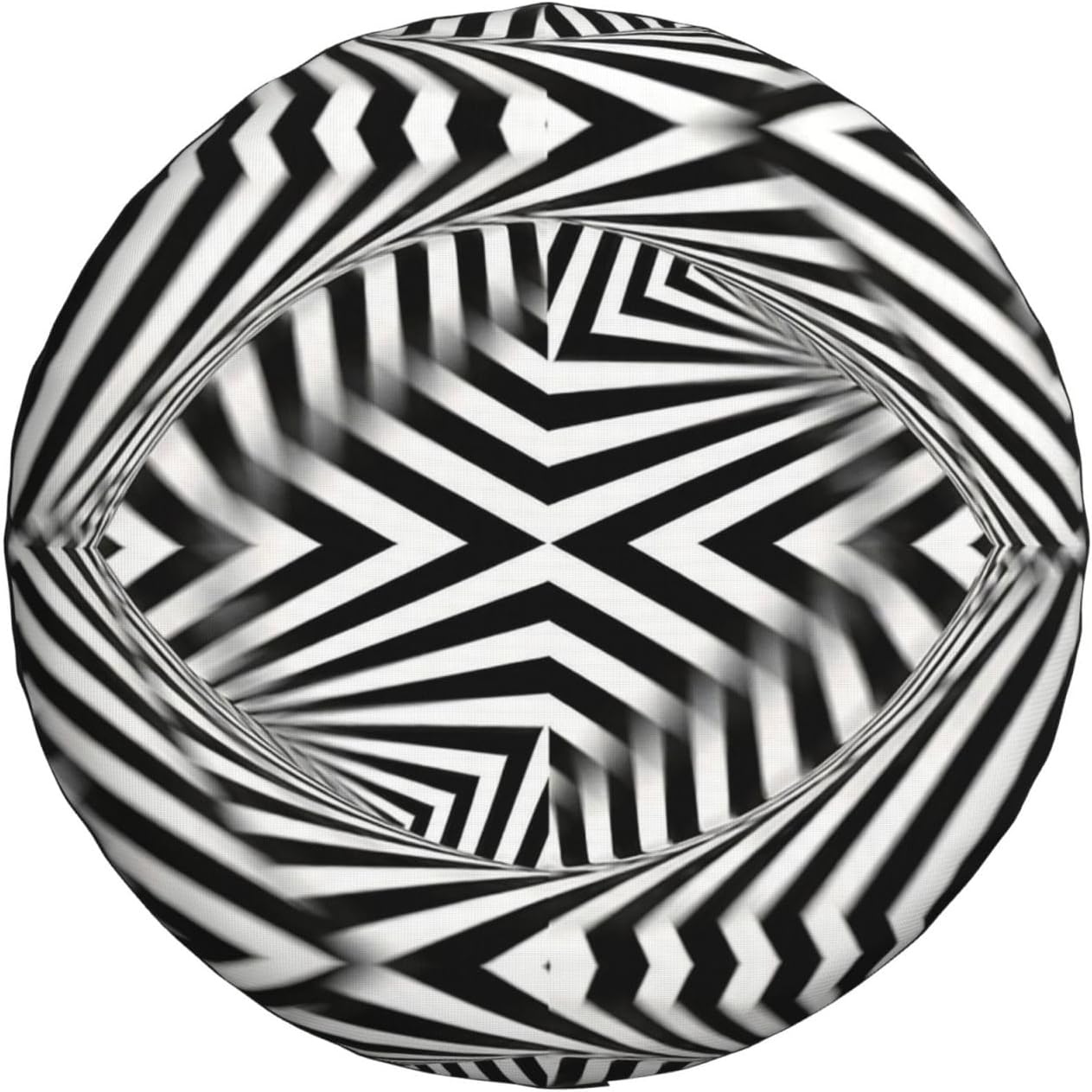 3D Optical Illusion Blurs Lines Print Universal Spare Tire Cover for Jeep | Wheel Protector Fits Rv, Trailer, Jeep, Shield Tires From Sun, Dirt And Rain For Outdoor Storage