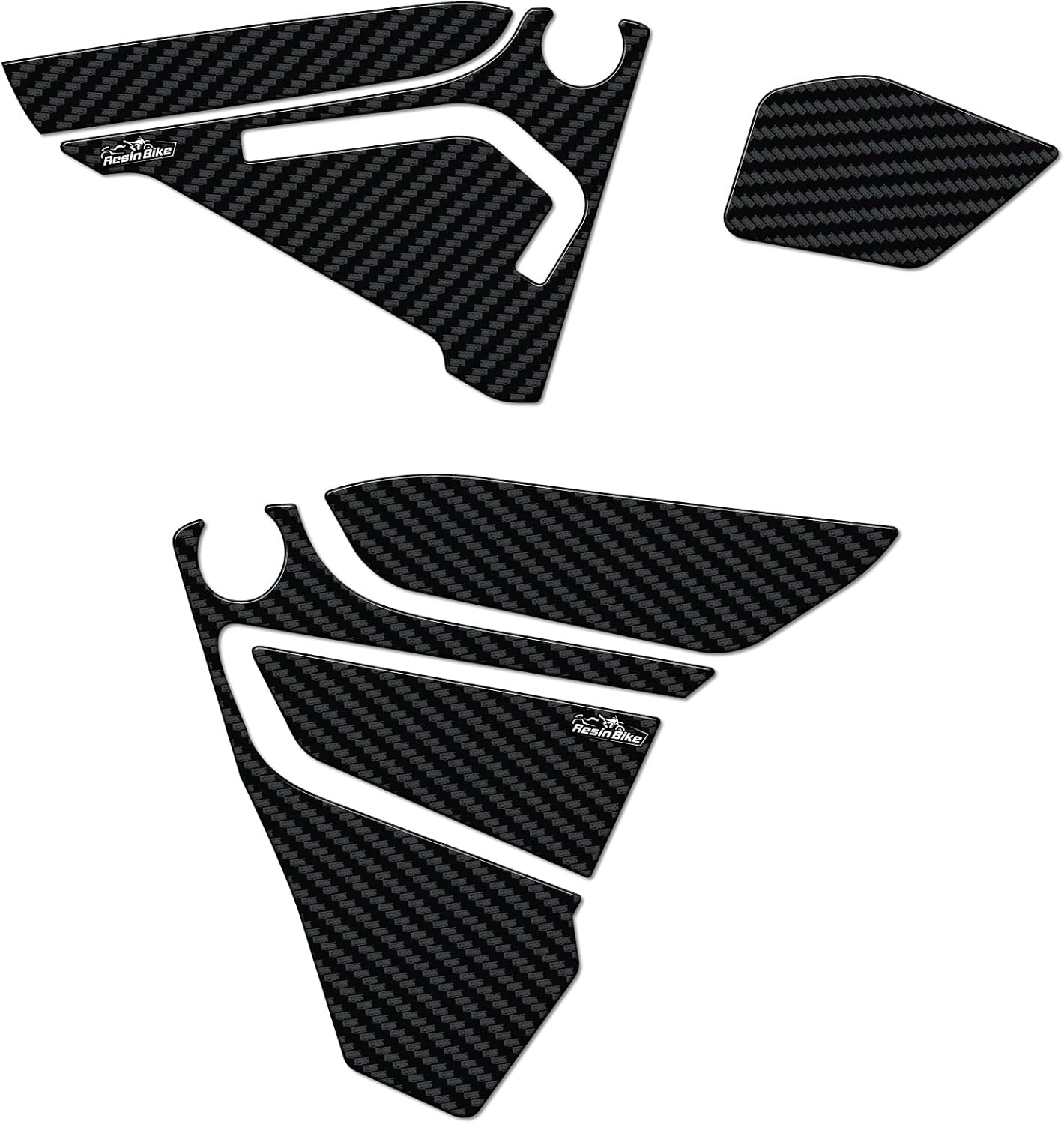 Resin Bike Motorcycle 3D Stickers Compatible with BMW R 1250 GS - GS Adventure 2021-2024. Air Box Side Protections from Impact and Scratches. Pair of Resin Stickers - Made in Italy