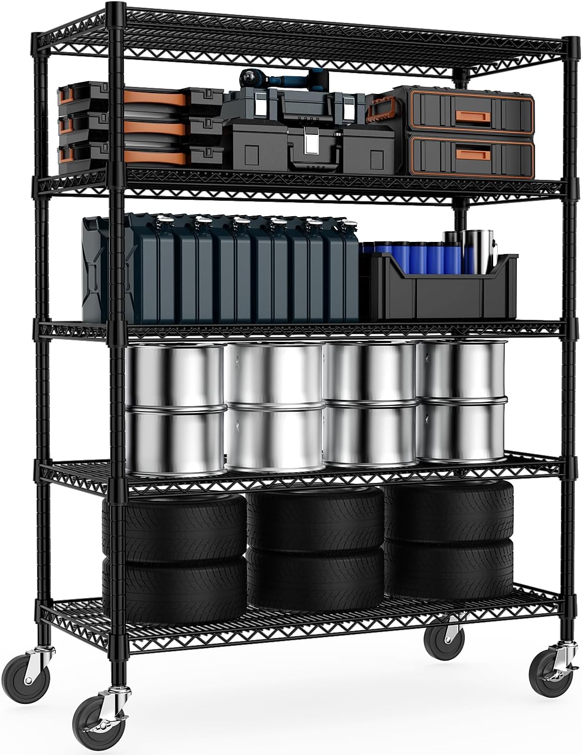 Garage Shelving 5 Tier Industrial Metal Shelving Units