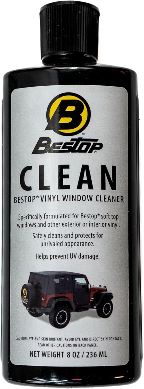 Bestop 11203-00 Vinyl Window Cleaner, 8 oz. bottle