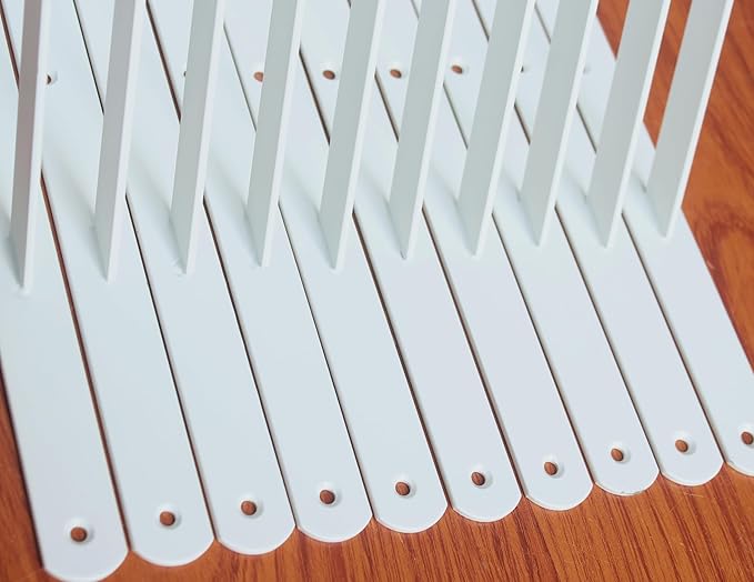 8 Pack L22 x H 12" White Heavy Duty Shelf Brackets - Image 3